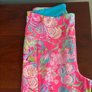 Lilly Pulitzer Pink and Blue Patterned Leggings